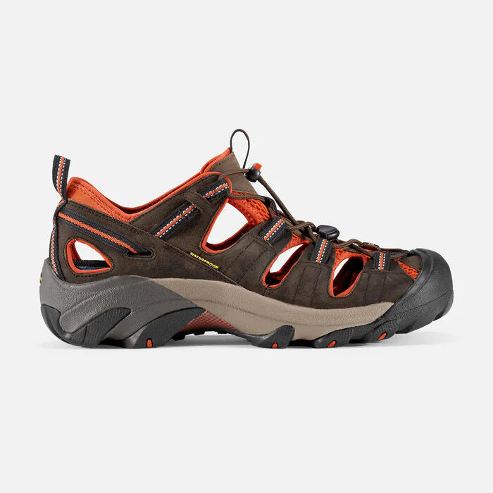 KEEN MEN'S ARROYO II HIKING SANDALS BLACK OLIVE/BOMBAY BROWN