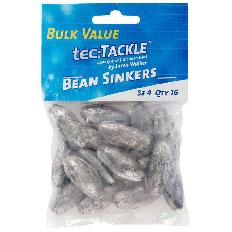 TEC TACKLE BEAN SINKER 50PC