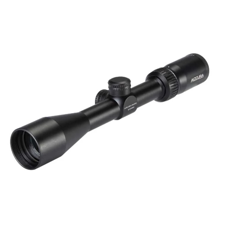 ACCURA RAPID 3-9X40 PLEX RIFLE SCOPE WITH RINGS