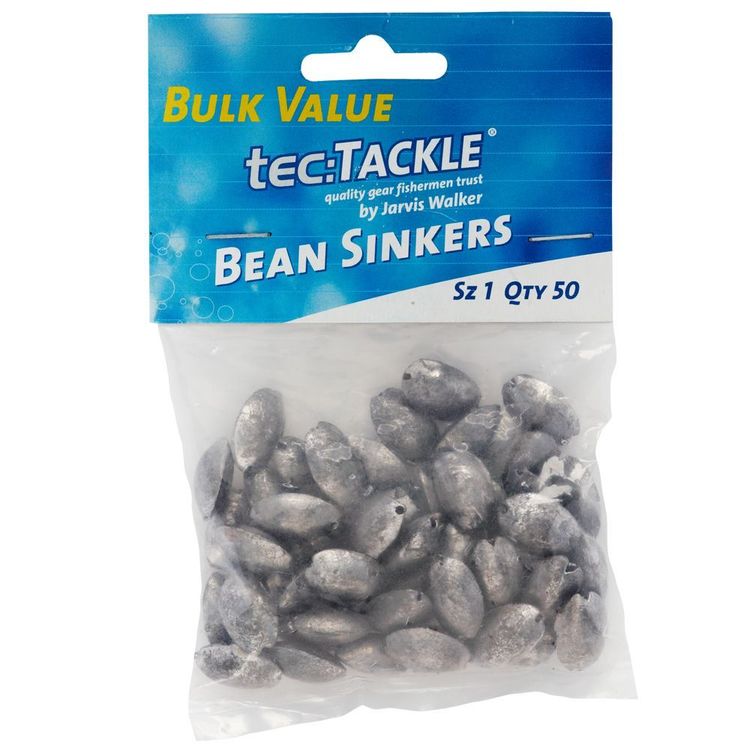 TEC TACKLE BEAN SINKER 50PC