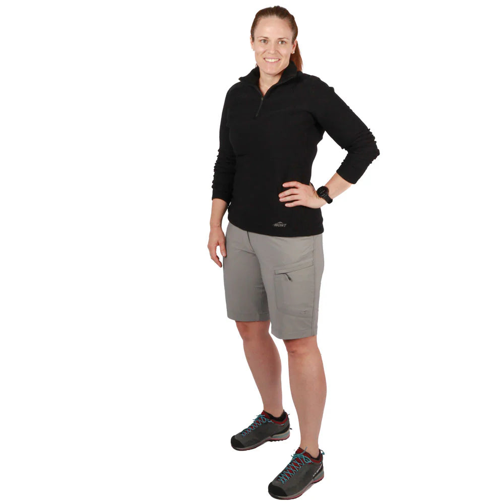 MONT BIMBERI STRETCH SHORTS WOMENS CHARCOAL