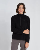 XTM MILANESIA 1/4 NECK FLEECE WOMENS BLACK