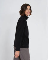 XTM MILANESIA 1/4 NECK FLEECE WOMENS BLACK