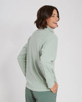 XTM MILANESIA 1/4 NECK FLEECE WOMENS JADE