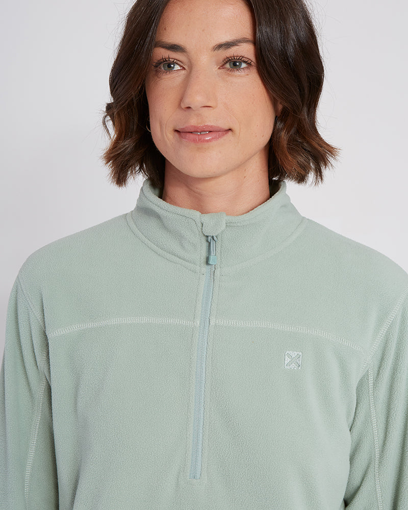 XTM MILANESIA 1/4 NECK FLEECE WOMENS JADE