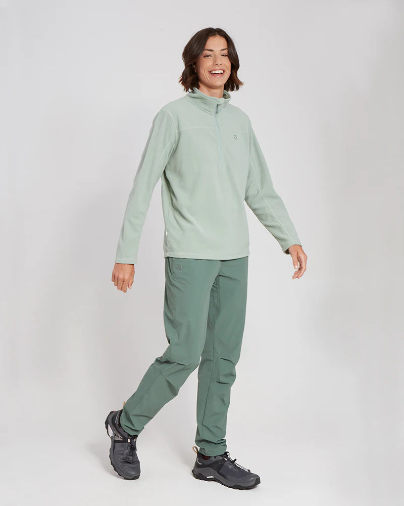 XTM MILANESIA 1/4 NECK FLEECE WOMENS JADE