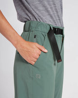 XTM WOMENS WYE RIVER ZIP-OFF HIKE PANTS SPRUCE GREEN