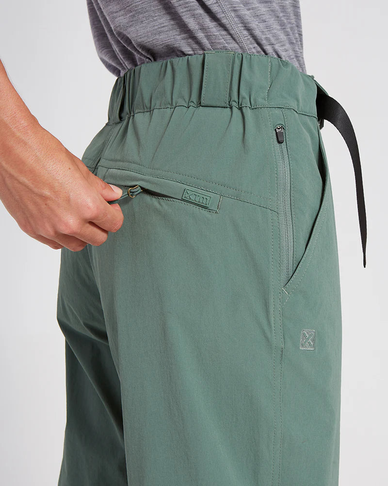 XTM WOMENS WYE RIVER ZIP-OFF HIKE PANTS SPRUCE GREEN