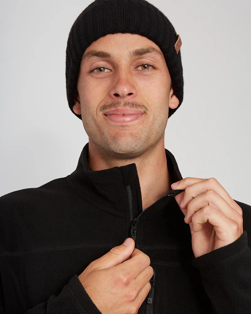 XTM MARENGO 1/4 NECK FLEECE MENS BLACK