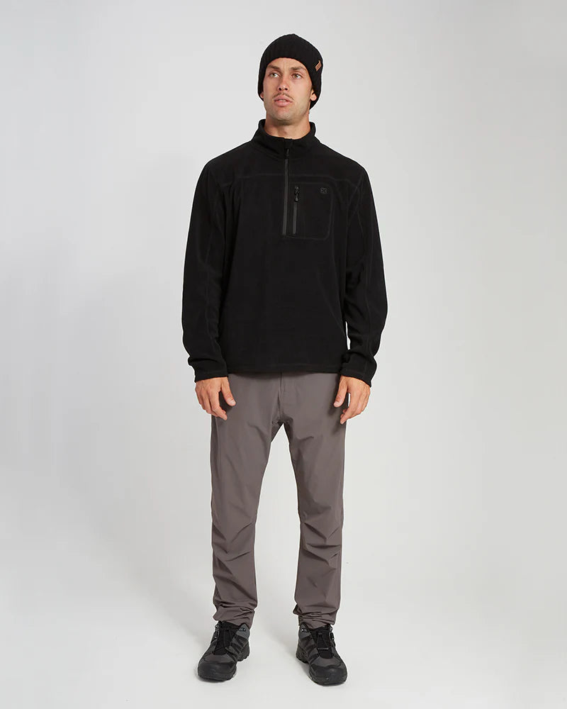 XTM MARENGO 1/4 NECK FLEECE MENS BLACK