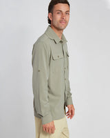 XTM DUNKELD MENS LONG SLEEVE SHIRT LIGHT KHAKI