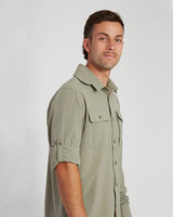 XTM DUNKELD MENS LONG SLEEVE SHIRT LIGHT KHAKI