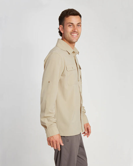 XTM DUNKELD MENS LONG SLEEVE SHIRT SAND