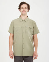 XTM MENS DUNKELD SHORT SLEEVE HIKE SHIRT LIGHT KHAKI