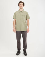 XTM MENS DUNKELD SHORT SLEEVE HIKE SHIRT LIGHT KHAKI