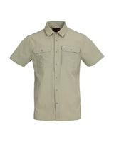 XTM MENS DUNKELD SHORT SLEEVE HIKE SHIRT LIGHT KHAKI