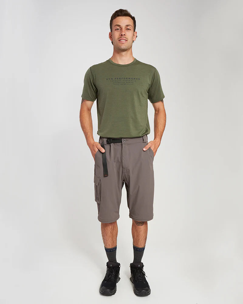 XTM MENS ADDIS HIKE SHORTS PAVEMENT