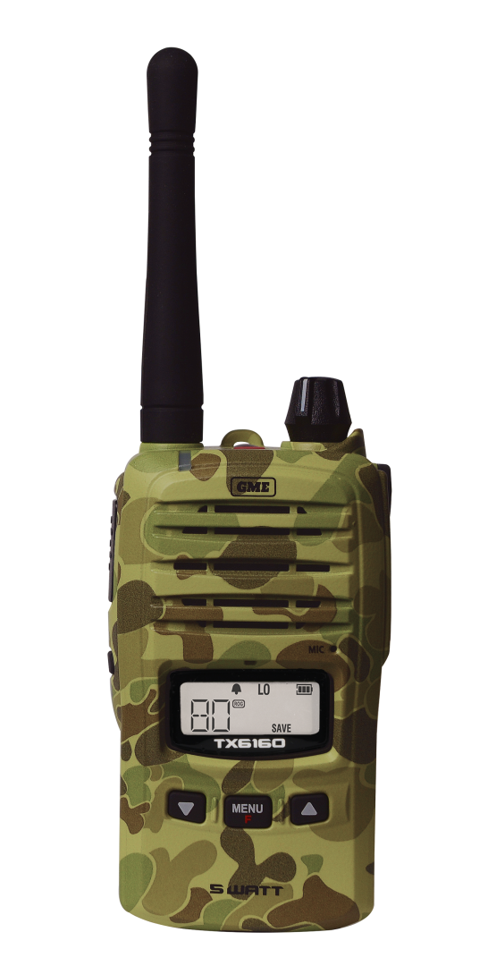 GME TX6160X 5 Watt IP67 UHF CB Handheld Radio CAMO