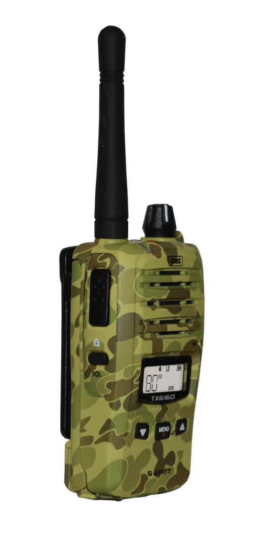 GME TX6160X 5 Watt IP67 UHF CB Handheld Radio CAMO