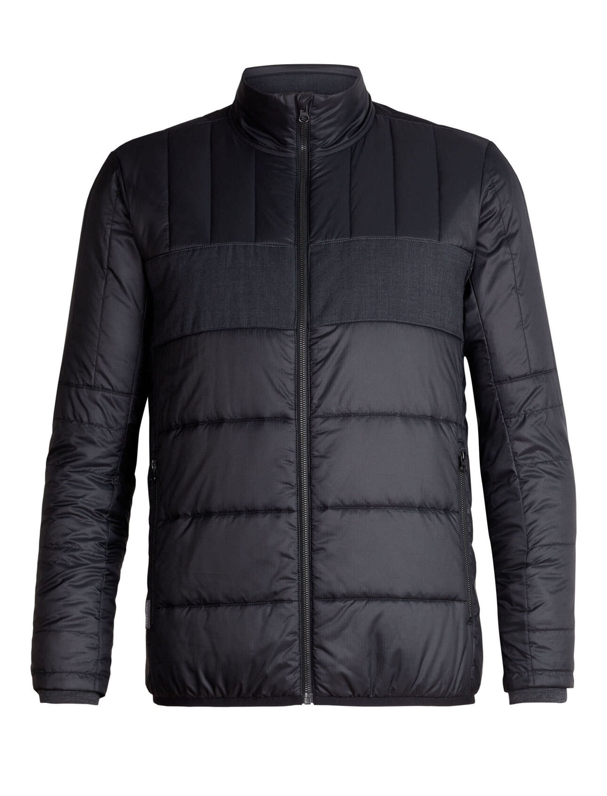 ICEBREAKER MENS STRATUS JACKET BLACK