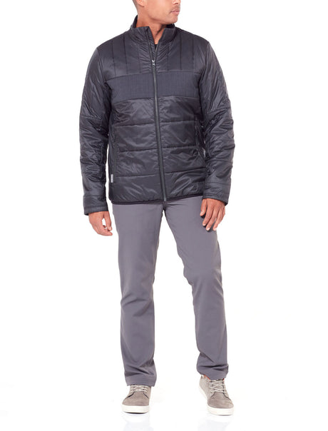 ICEBREAKER MENS STRATUS JACKET BLACK