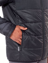 ICEBREAKER MENS STRATUS JACKET BLACK