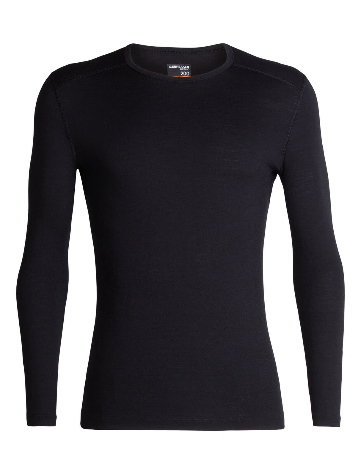 ICEBREAKER MENS 200 OASIS LONG SLEEVE BLACK