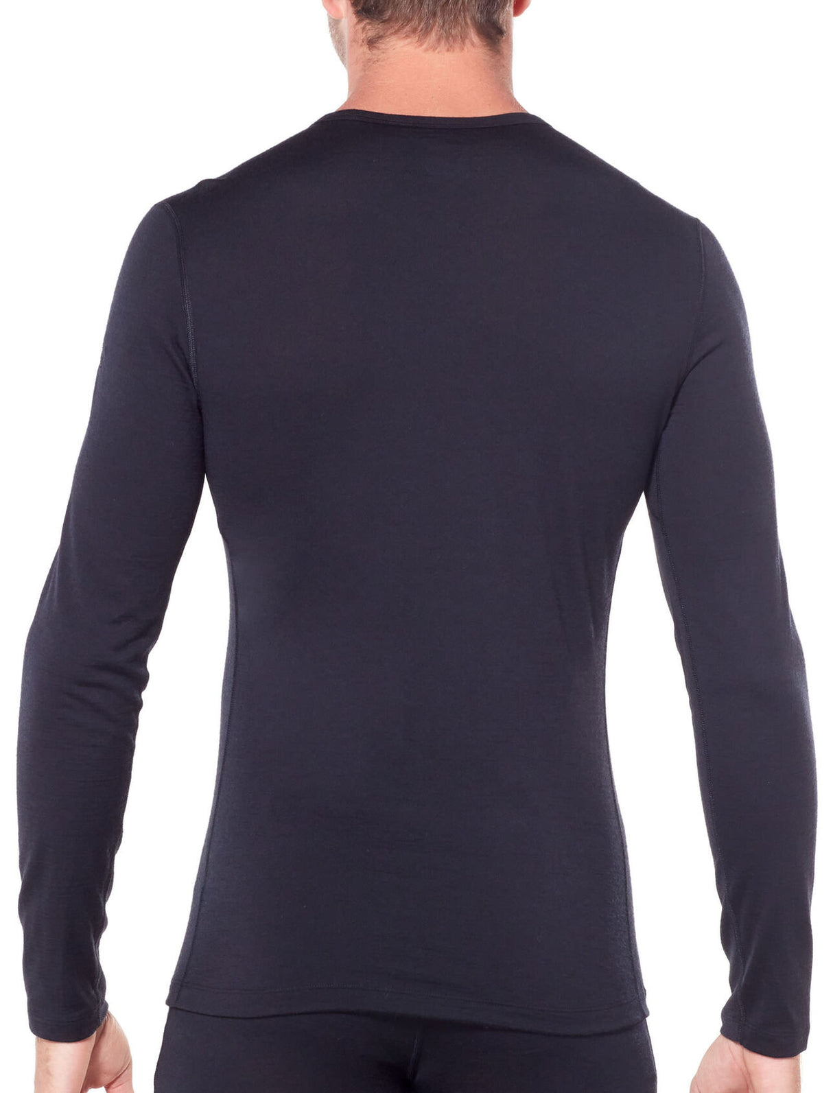 ICEBREAKER MENS 200 OASIS LONG SLEEVE BLACK