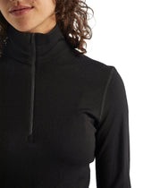 ICEBREAKER WOMENS 260 HALF ZIP LONG SLEEVE