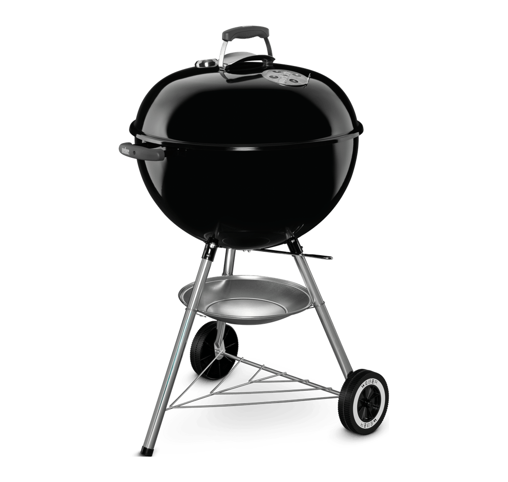 WEBER 57CM ORIGINAL BLACK KETTLE WITH LID THERMOMETER