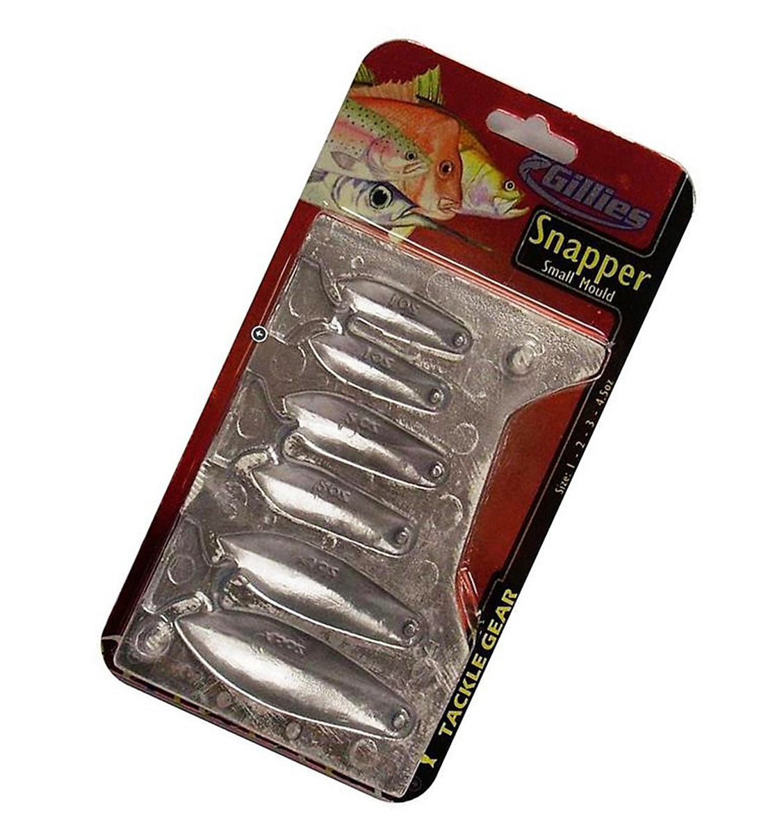 SNAPPER SINKER MOULD SMALL