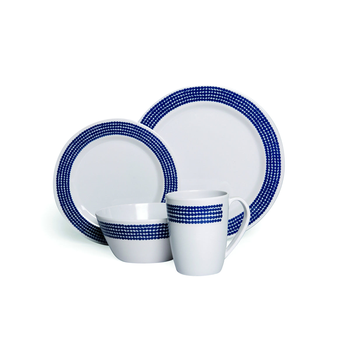 CAMPFIRE MELAMINE SET 16PC BLUE MOON