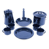 CAMPFIRE 11 PIECE ENAMEL COOKWARE SET