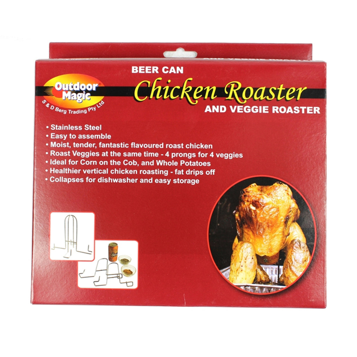 BEER CAN CHICKEN ROASTER