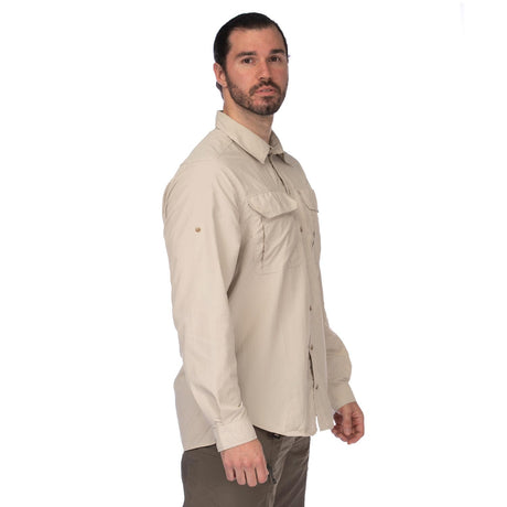 MONT LIFESTYLE VENTED SHIRT STONE