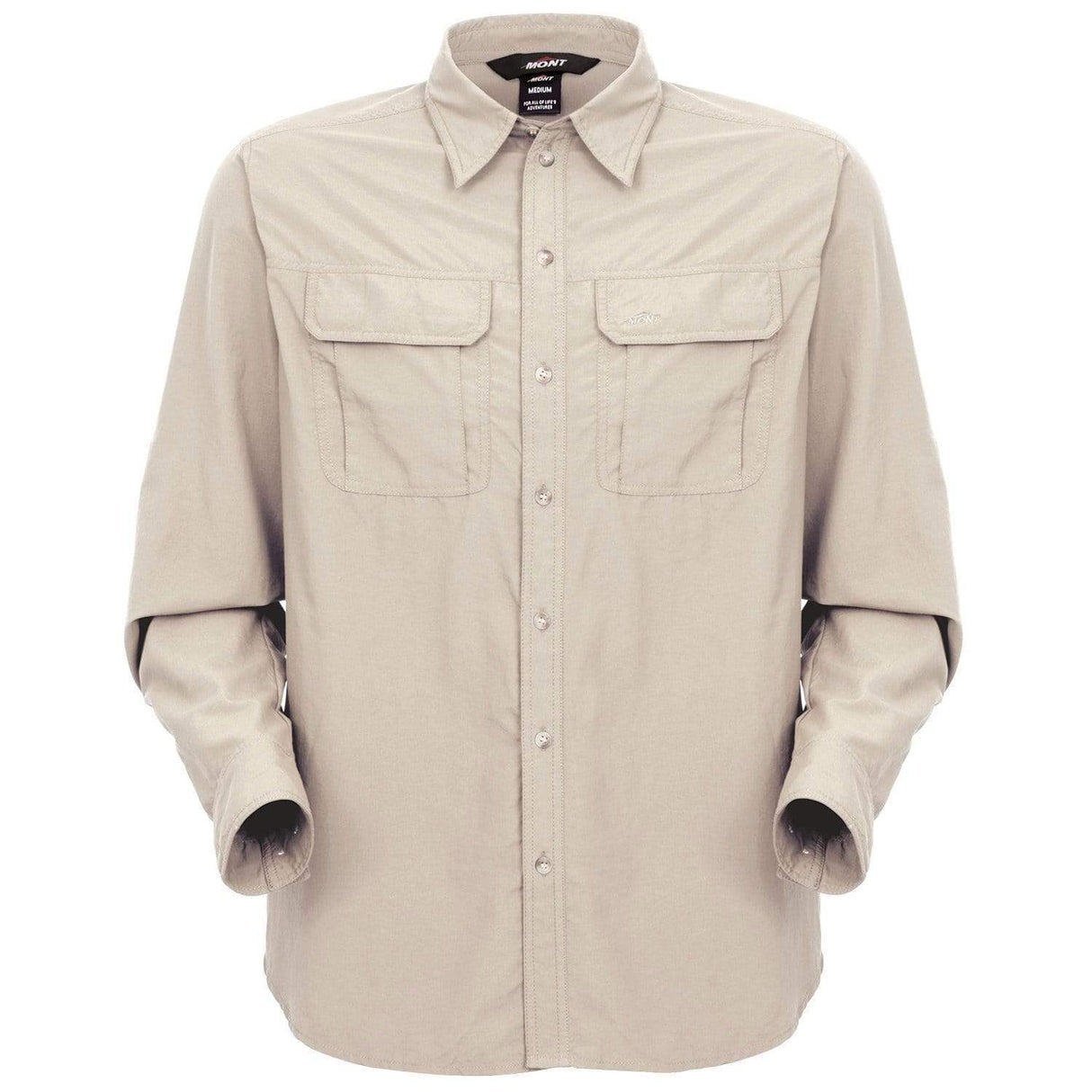 MONT LIFESTYLE VENTED SHIRT STONE